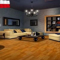 Паркетная доска Barlinek Goldberg Дуб 3 полосний Gold, лак